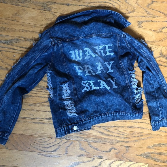 Small Ripped Jean Jacket - Picture 2 of 3